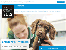 Tablet Screenshot of crownvets.co.uk